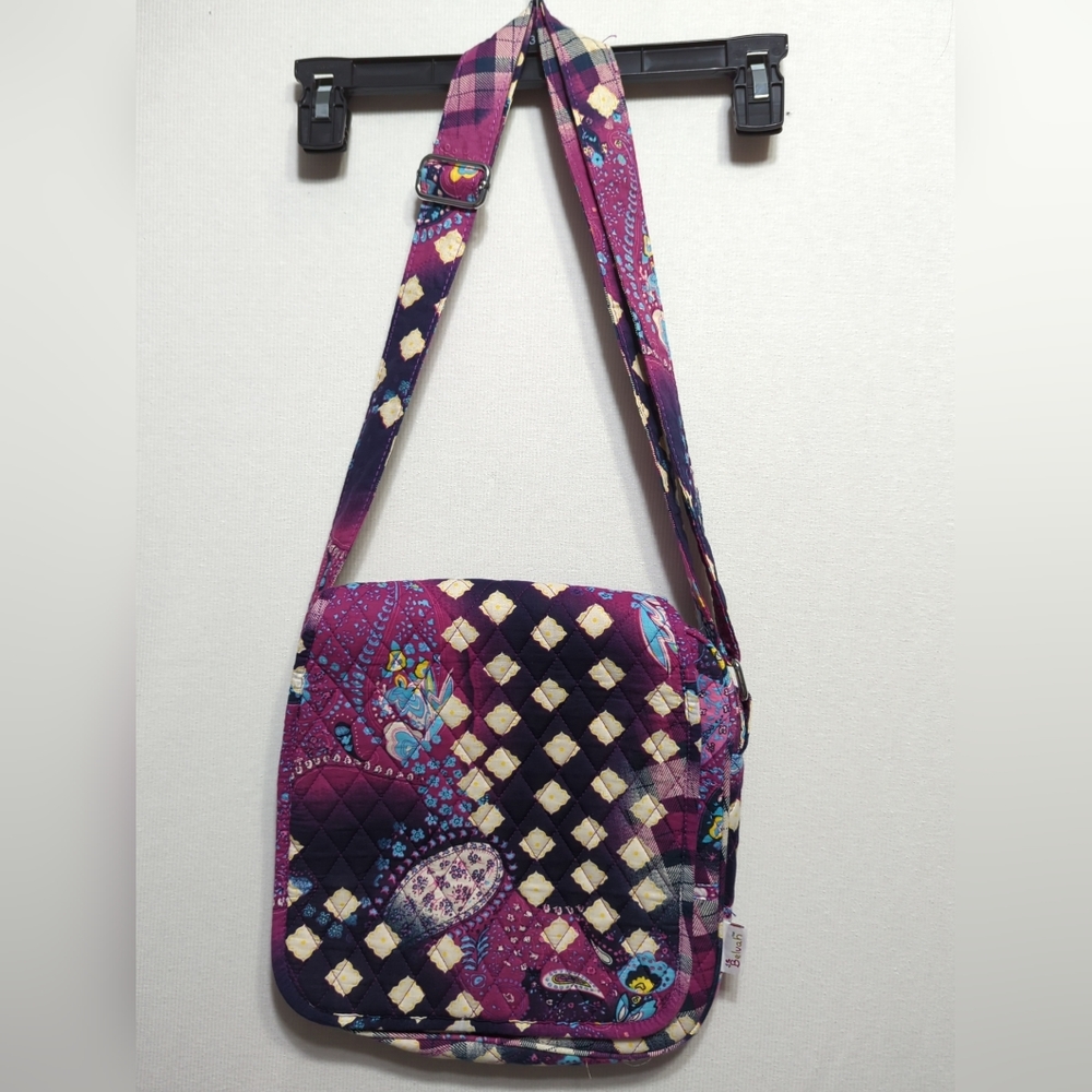Belvah‎ purple Paisley crossbody bag